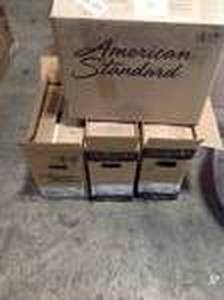 Pallet with assorted Toilet parts see pictures