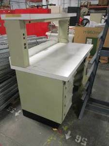 lot 23 image: DeskWorkstation w Power Outlets & Light