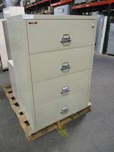 lot 42 image: FireKing Fireproof Filing Cabinet