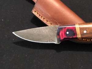 lot 25 image: Custom Damascus Steel Knife