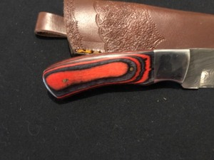 lot 28 image: Custom Damascus Steel Knife