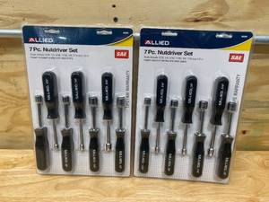 lot 29 image: ALLIED Lot of 2-  7 Pc. Nutdriver Sets