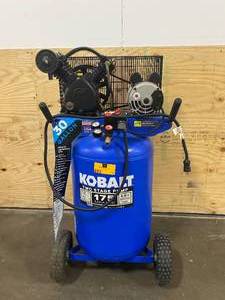 lot 13 image: KOBALT 30-Gallon Two Stage Portable Corded Electric Vertical Air Compressor