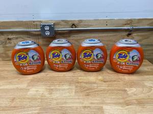 lot 48 image: TIDE Lot of 4-  Pods 4 in 1 with Downy 54-Count April Fresh HE Laundry Detergent