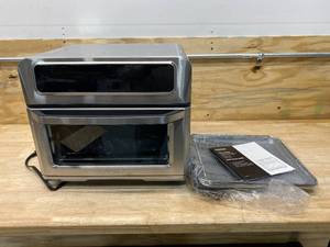 lot 40 image: CHEFMAN Dual Function Air Fryer  Oven- 20 Liters - Stainless Steel
