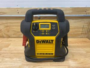 lot 55 image: DEWALT 1400 Peak Amp Portable Car Jump Starter with Digital Compressor