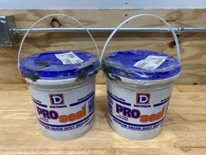 lot 67 image: DUCTMATE Lot of 2-  PROSEAL1 PROseal Premium Grade Water Based High Velocity Duct Sealant 1 Gallon Gray