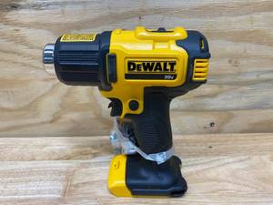 lot 110 image: DEWALT 20-Volt MAX Cordless Compact Heat Gun with Flat & Hook Nozzle Attachments