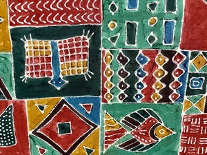 lot 21 image: Beautiful Batik Textile