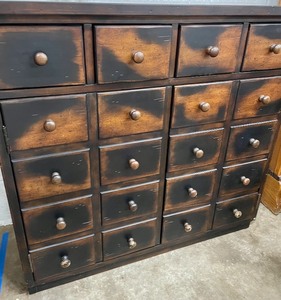 lot 20 image: Apothecary Style Chest of  20 Drawers by Outlook International