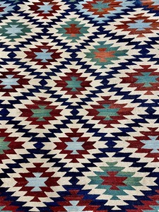 lot 65 image: Oaxacan Wool Handwoven Rug