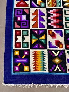 lot 133 image: Vibrant Hand Crafted Rug