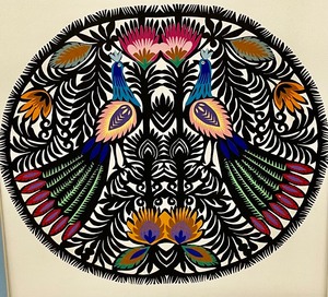 lot 189 image: Original Wyconanki Art by Evelyn Mitsch - Polish Paper Cutting