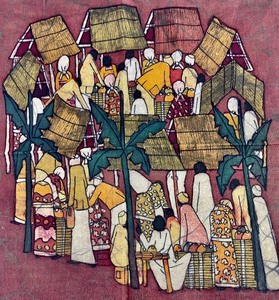lot 210 image: Kenyan Batik Tapestries