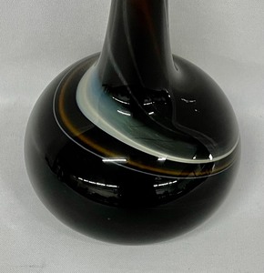 lot 203 image: Swirled Art Glass Vase