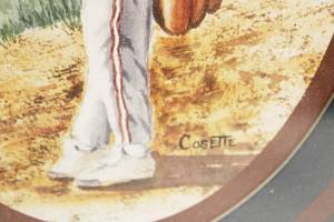 lot 7 image: Baseball Boy By Cosette Print Artwork