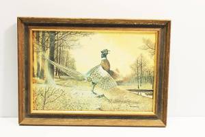 lot 12 image: Pheasant Print Framed Art