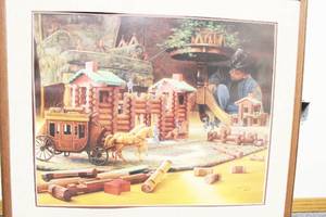 lot 35 image: Child Play By Greg K. Olsen Frame Art Print