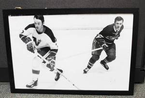 lot 38 image: Hockey Memory Photo Framed Art