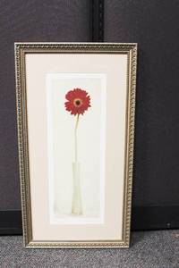 lot 45 image: Blossom II Signed By S. Melin Frame Art Print