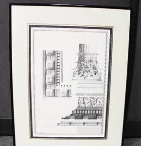 lot 50 image: Frame Art Prints Roman pillars