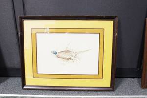lot 55 image: Hiding Bird Signed Art Print