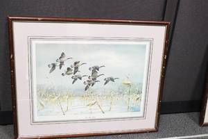 lot 60 image: Nine Big Blacks Signed By Koubo Frame Art Print