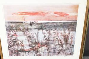lot 65 image: Cow Boy Impression Art Print Signed By Voladie 62