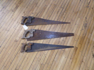 lot 62 image: 3 Vintage Saws