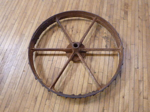 lot 93 image: Vintage Tractor Wheel
