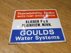 lot 105 image: Metal Sign