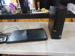 lot 145 image: Dell Laptop and Tower