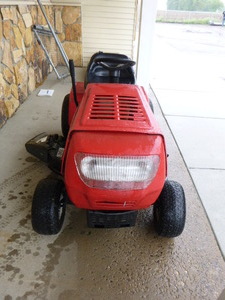 lot 1 image: Yard Machines by MTD Riding Lawn Mower
