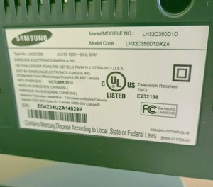 lot 10 image: Samsung 31 TV