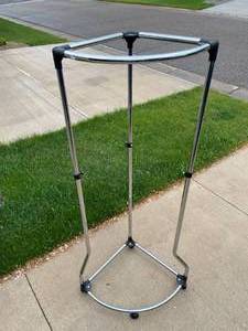 lot 107 image: Rolling Metal Garment Rack