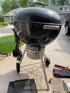 lot 108 image: Weber Charcoal Grill With Accessories