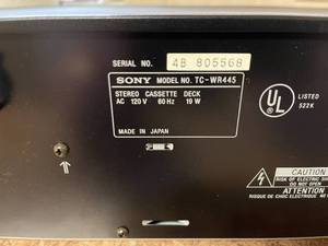 lot 158 image: Sony Stereo Cassette Deck