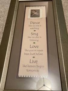 lot 168 image: 2 Silver Framed Art Wall Hangings