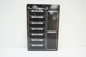 Metal menu board