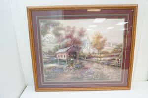 Large framed print