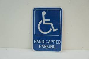 Handicapped sign