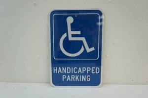 Handicapped sign