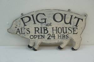 Wooden sign