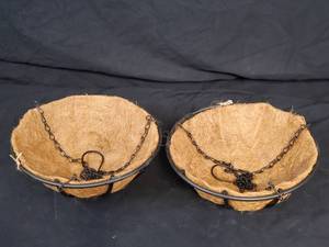 Set of 2 New Hanging Basket Planters