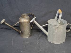 2 New Metal Watering Cans