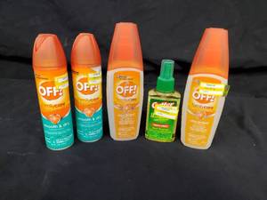 5 New Bottles of Bug Spray Repellent