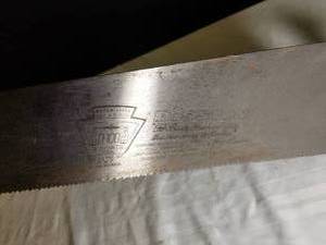 lot 71 image: Vintage Disston Hand Saw