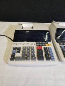lot 50 image: Sharp Heavy Duty Color Printing Calculators EL-1197PIII, EL-2630PIII
