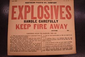 Explosives Sign