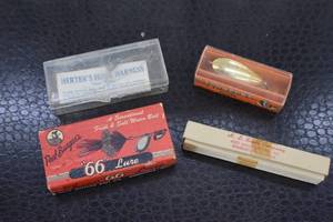 4 vintage lures in original boxes